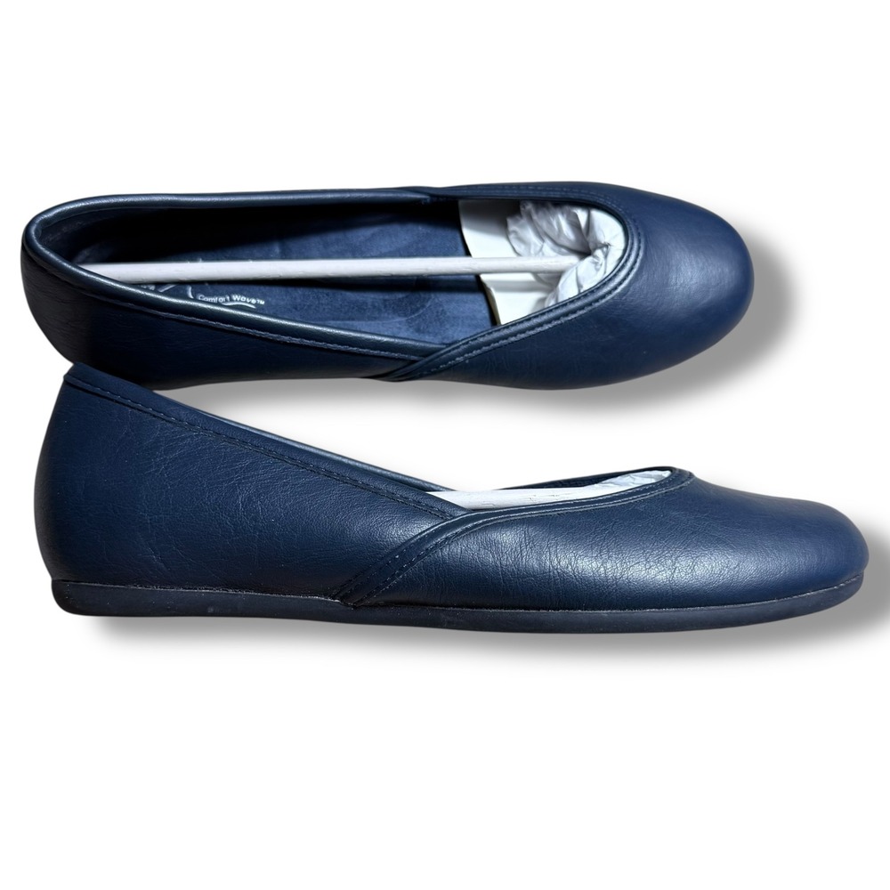 Easy Street Comfort Wave Navy Blue Ballet Flats Womens Size 8.5 N Narrow - Picture 6 of 11